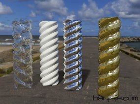 【3D技术应用大赛】三种方法打造麻花造型罗马柱